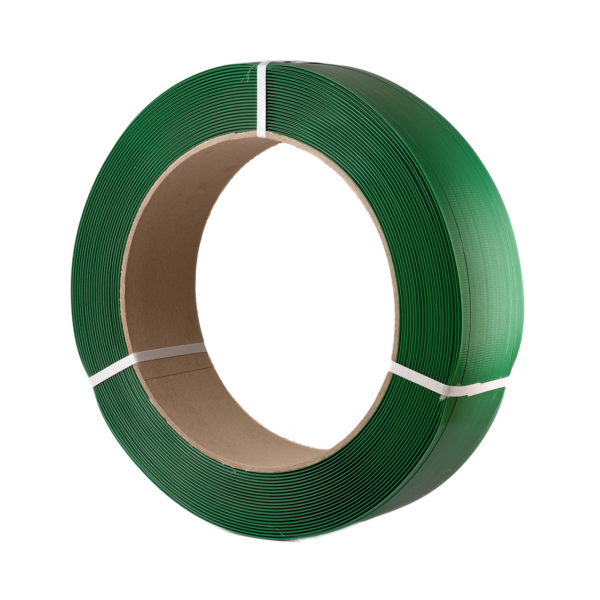 POLYESTER STRAPPING 19mm x 1mm x 800m GREEN EMBOSSED